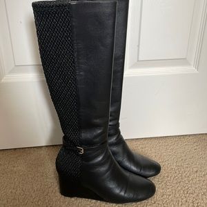 Cole Haan leather black boots